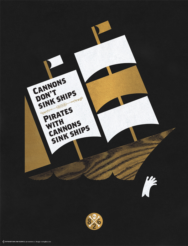  海盗主题插画
