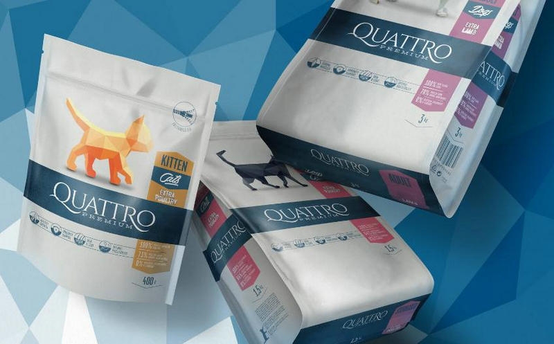 高端宠物食品品牌QUATTRO包装设计
