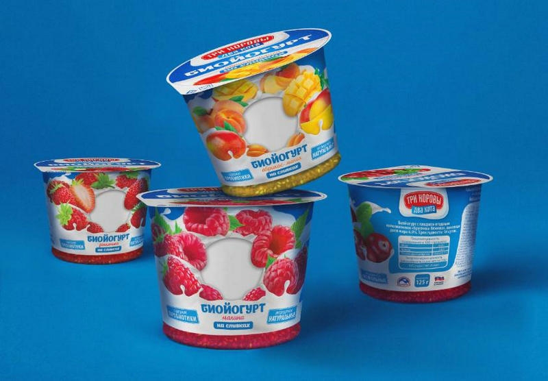 系列水果生物酸奶包装设计