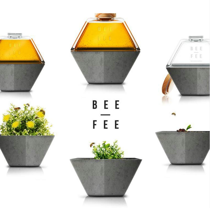 BEE-FEE100％有机蜂蜜包装设计