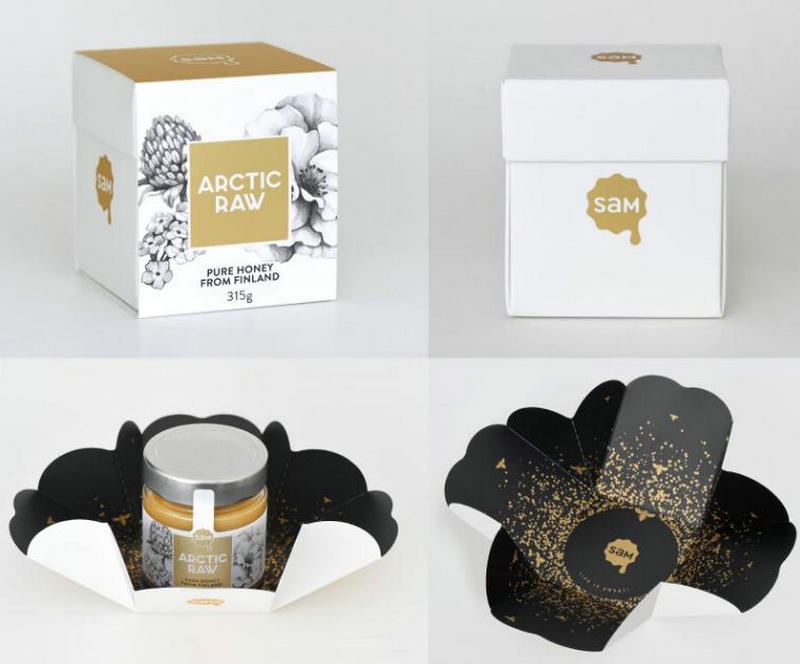 芬兰蜂蜜礼盒包装设计