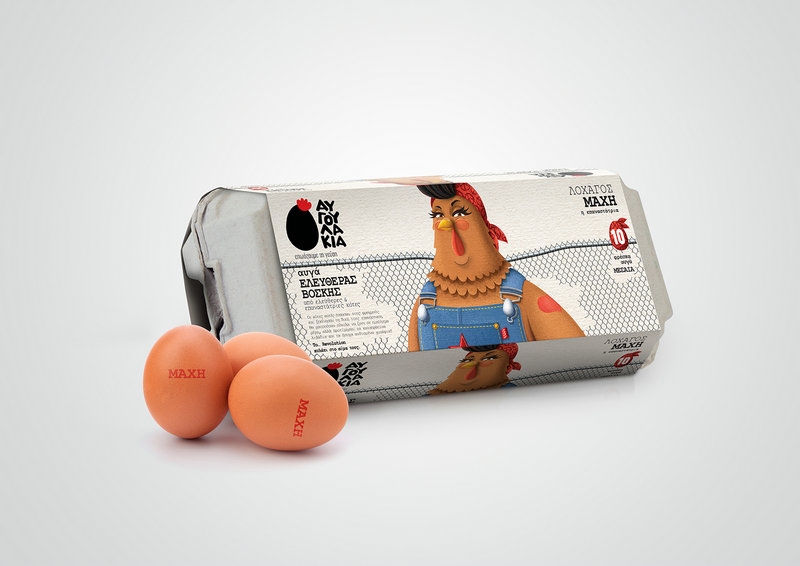 希腊创意鸡蛋包装设计