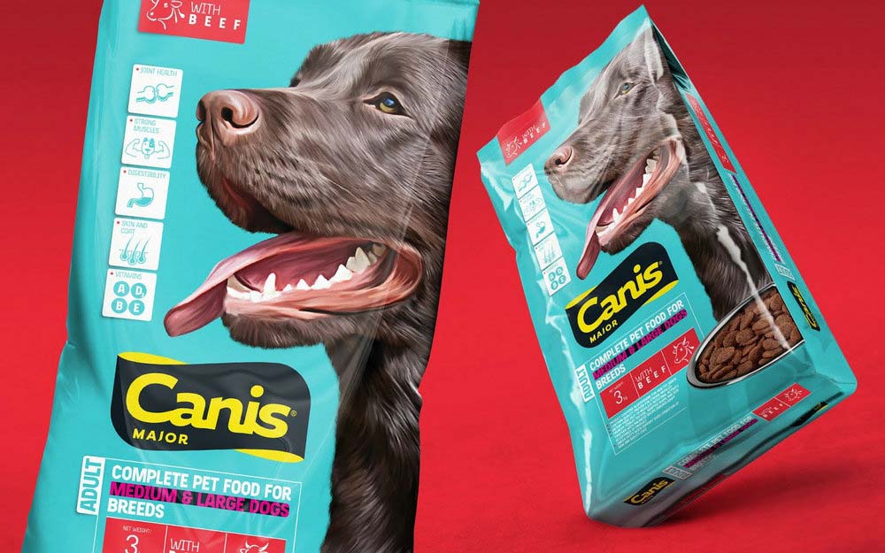 CANIS系列口味狗粮包装设计
